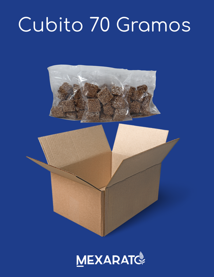 Cubitos de amaranto con chocolate con proteína 70g